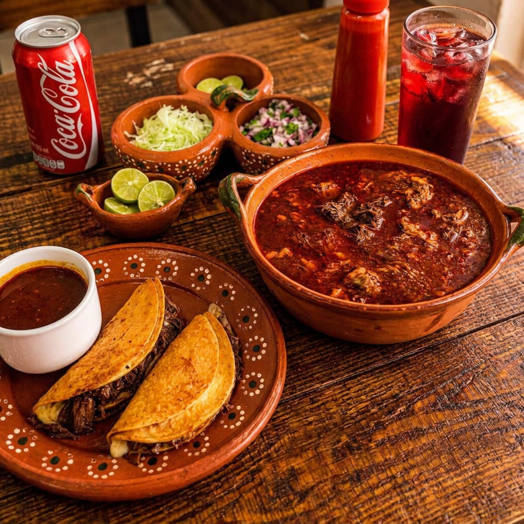 ORDEN DE BIRRIA + 3 QUESABIRRIAS + SODAS