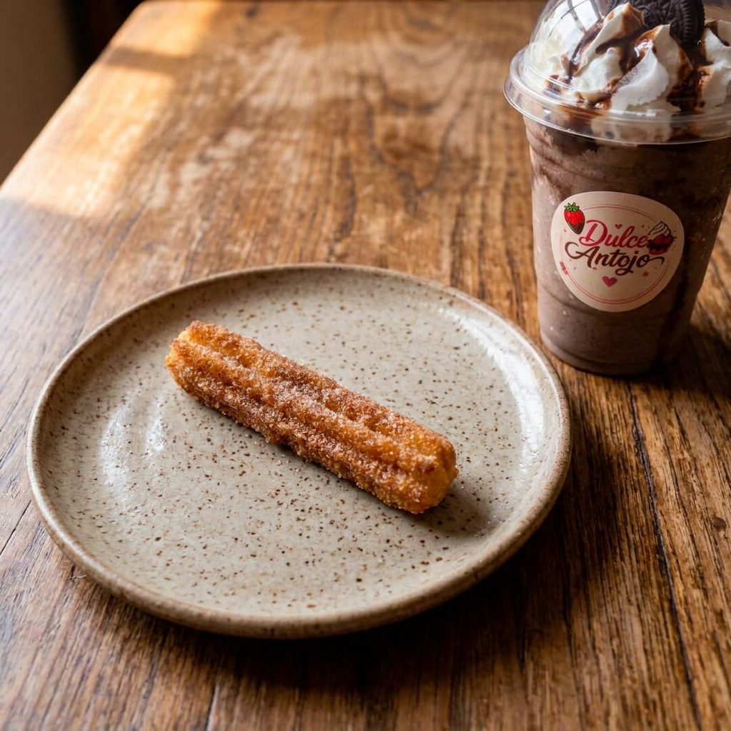 Frappe Cafe + Churro Sencillo