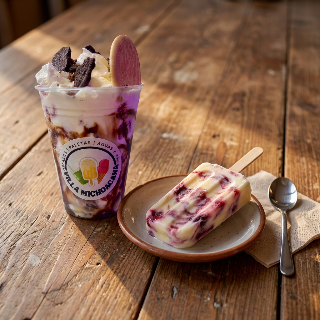 Fresas o Mangos Congelados Crema+Paleta de Crema