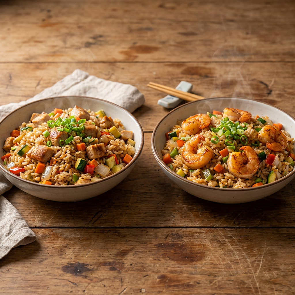 Dúo Goleador (Yakimeshi Pollo + Yakimeshi Camarón)