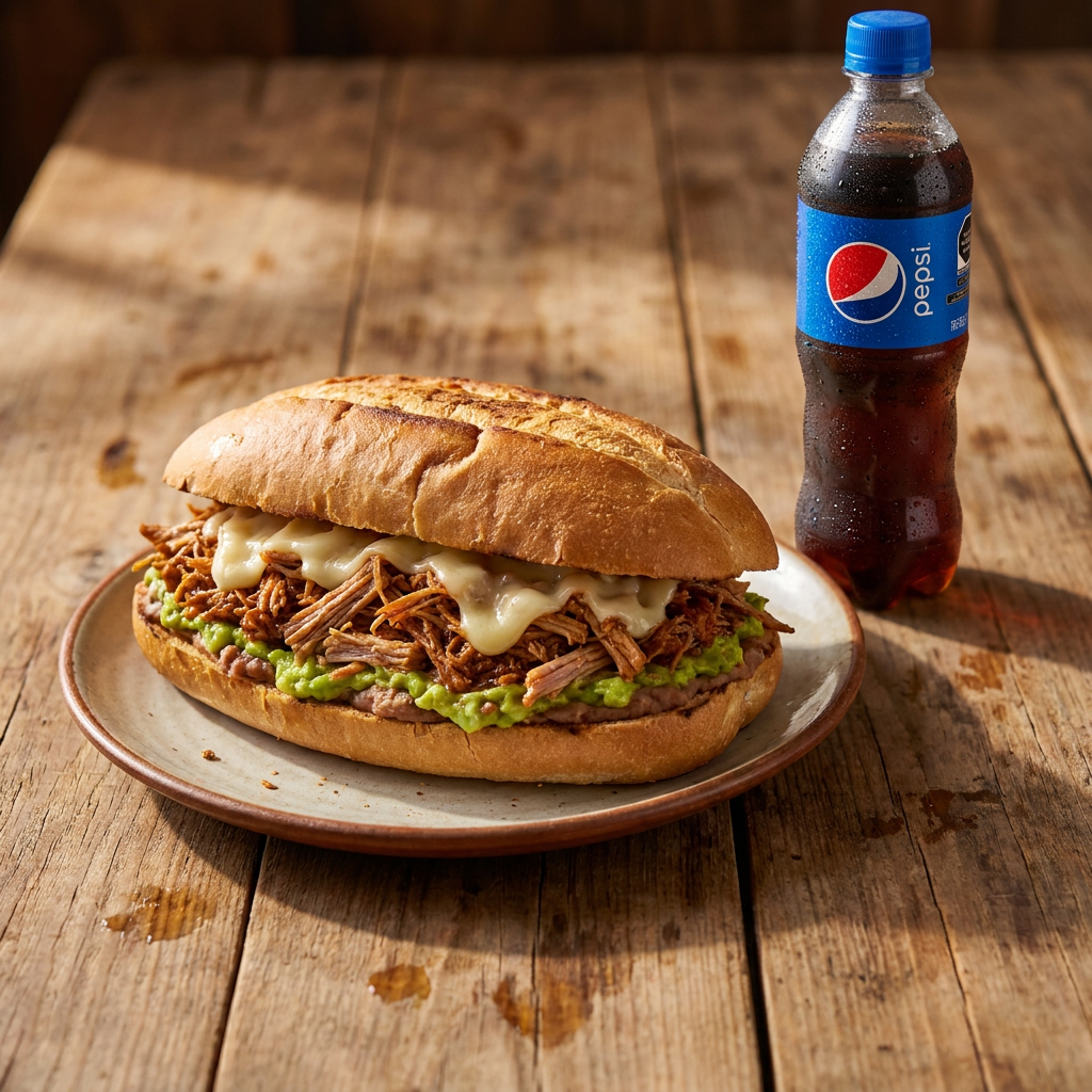 Torta Hawaiana mas Refresco