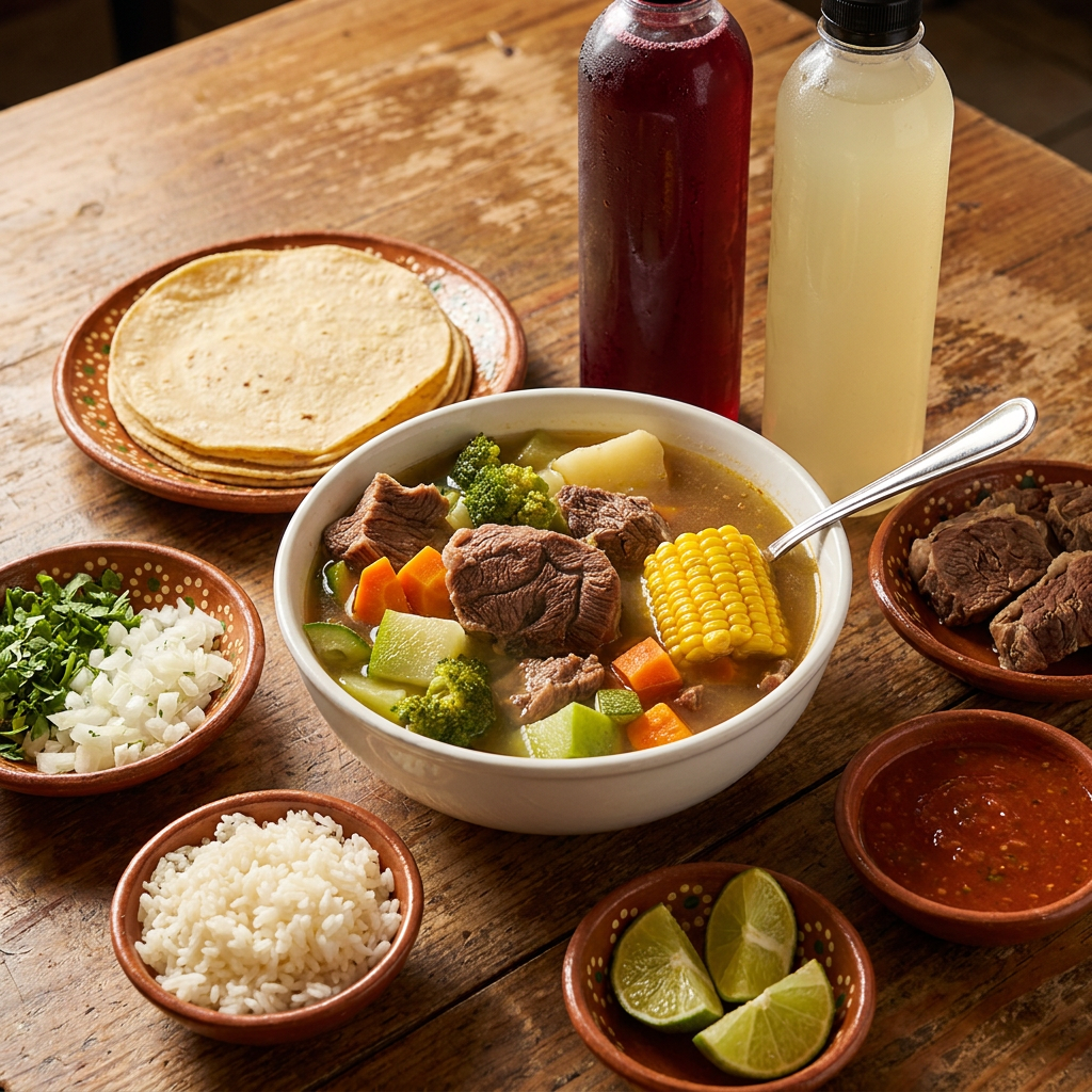 Combo de Caldos Res Y Pollo