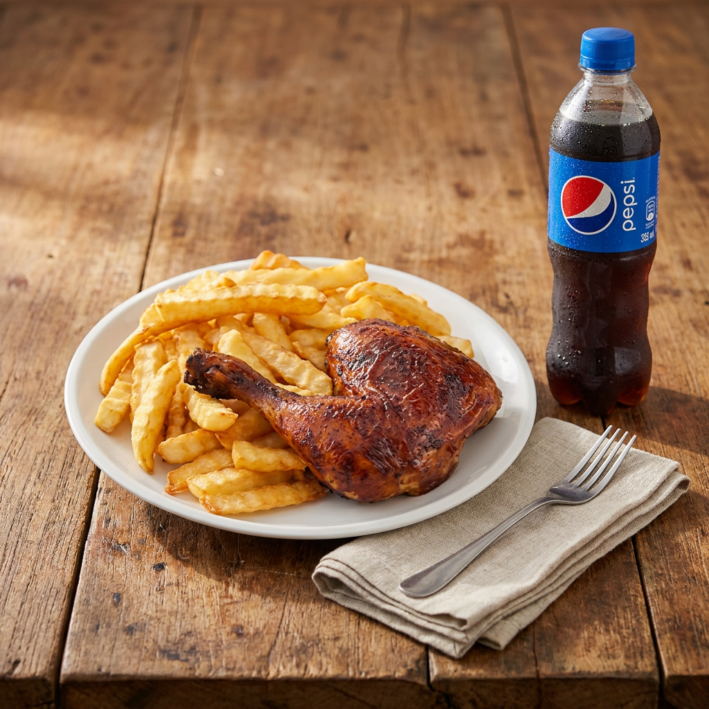 1/4 Pollo a la Brasa + Gaseosa personal