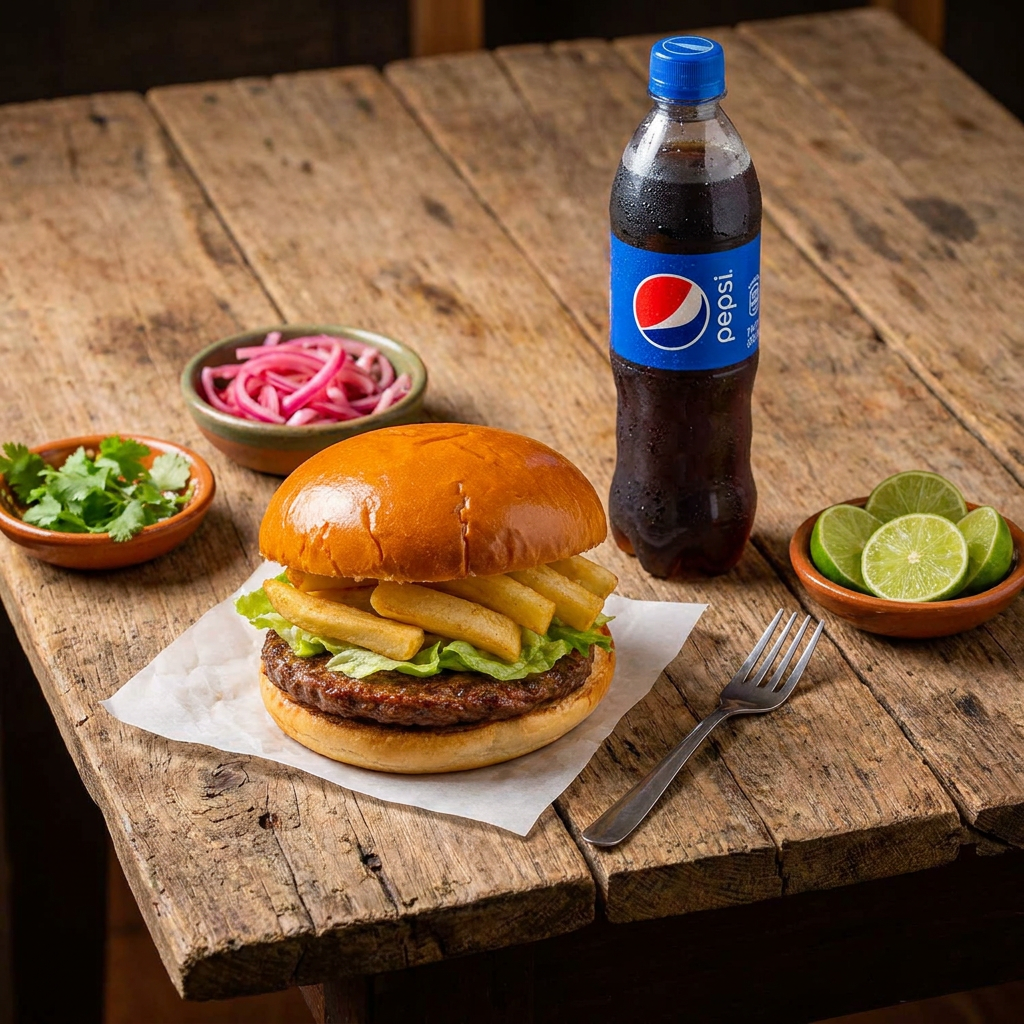 Hamburguesa Clásica + Gaseosa