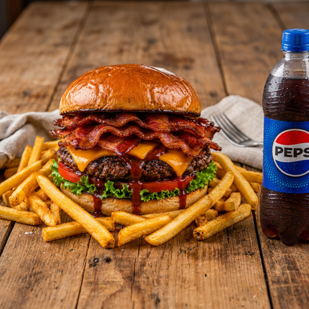 Hamburguesa Bacón + Gaseosa