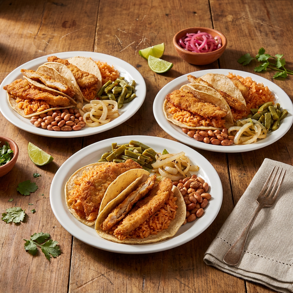 1/2 Taco de Milanesa de Pollo*3