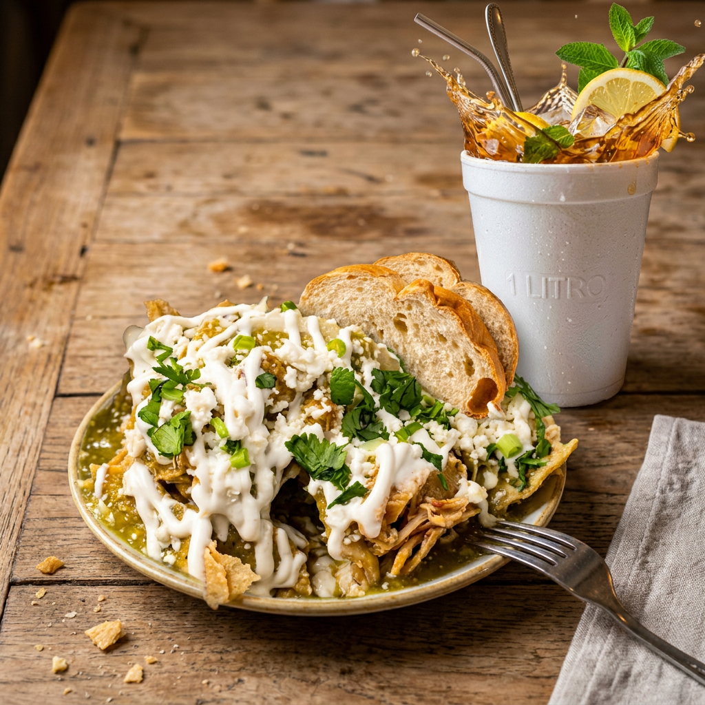Chilaquiles + Agua
