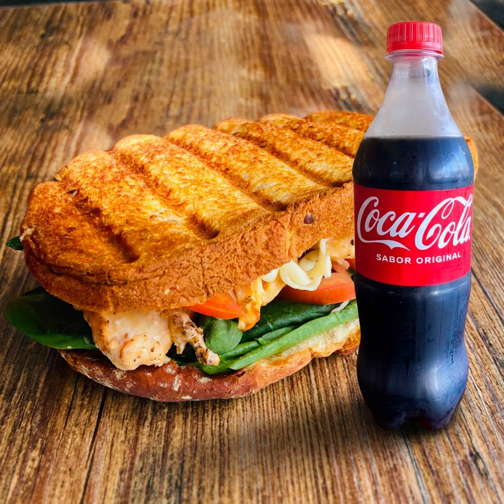 Sandwich de pechuga + Coca Cola
