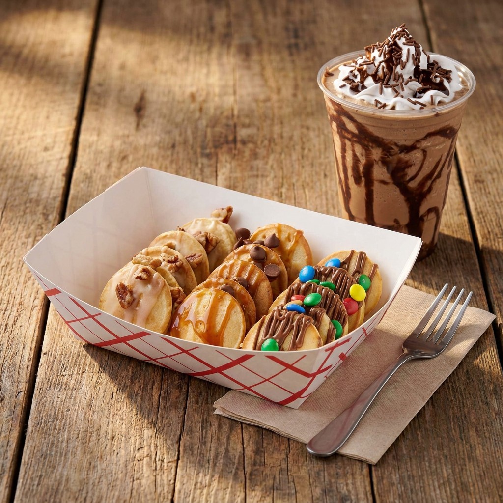 Mini Hot Cakes + Frappe de Chocolate