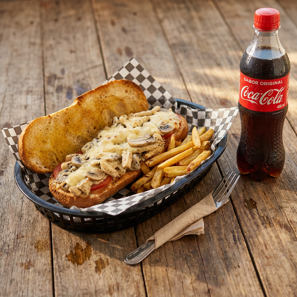 Combo Sandwich de Pollo + Cocacola