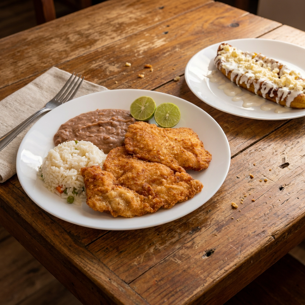 Dorys Comida Milanesa de Pollo + Platano Frito